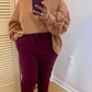 Burgundy Joggers