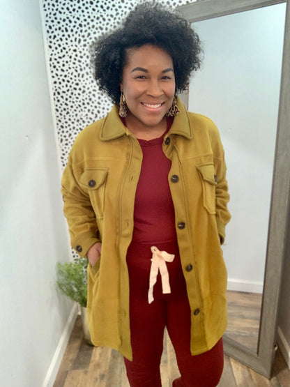 Olive Mustard Shacket