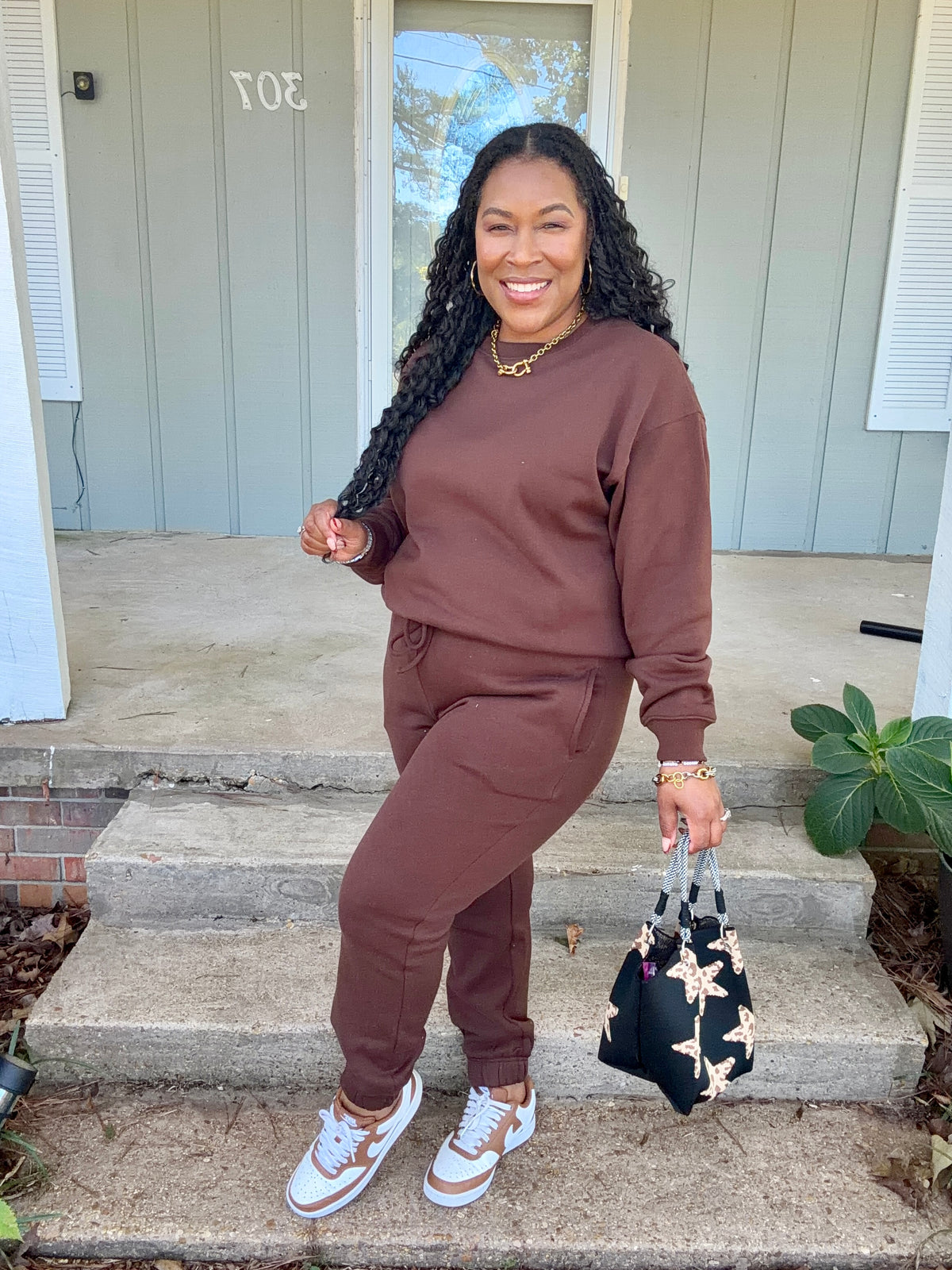 Brown Jogger Set