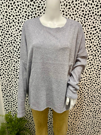 Gray Dolman Sweater