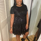 Sequin Tiered Dress