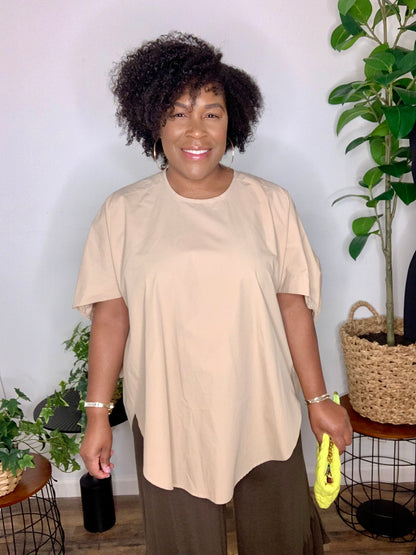 Khaki Tunic Top