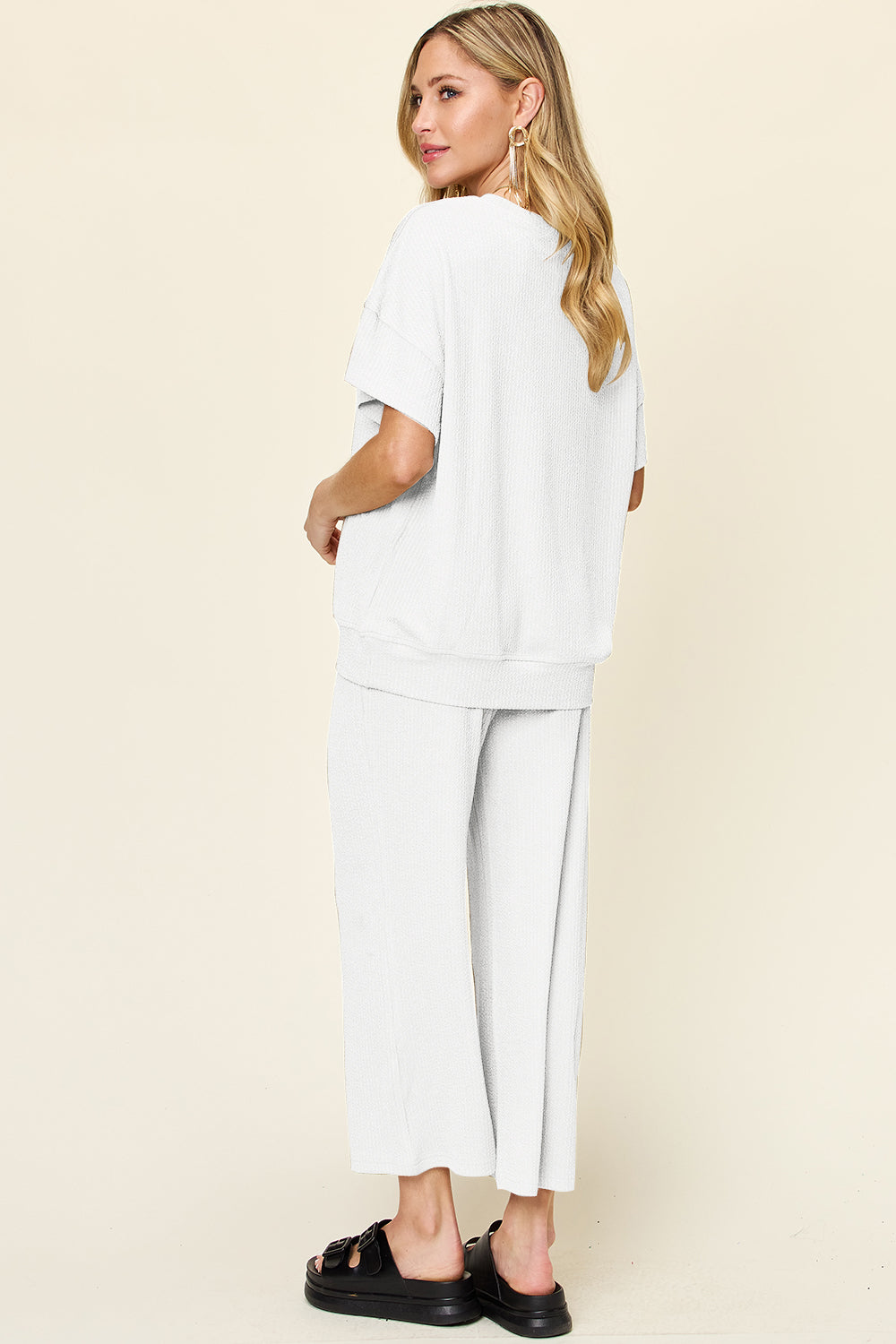 Pre-order: Textured Wide Leg Set