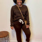 Brown Jogger Set