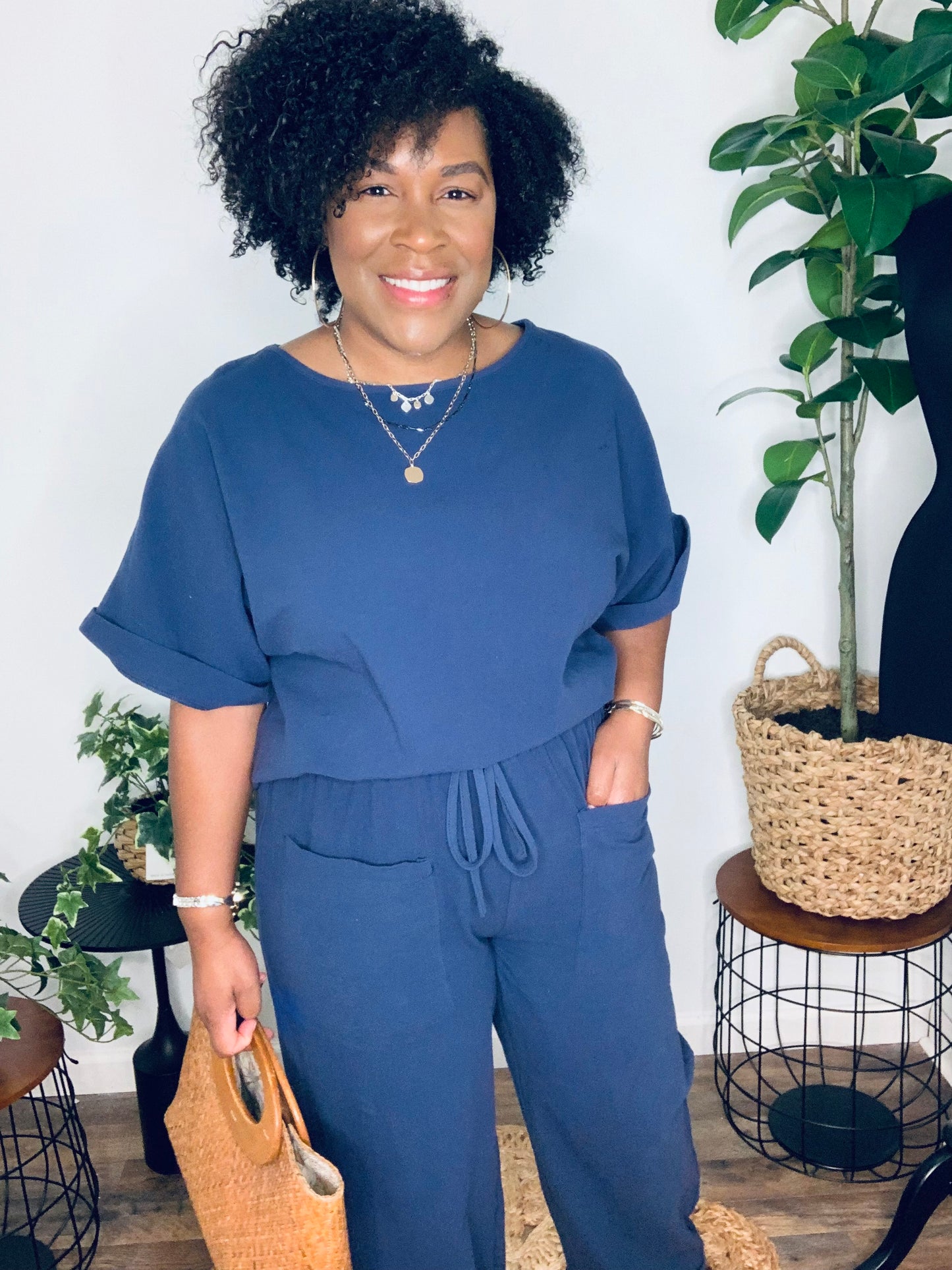 Preorder: Linen Cotton Blend Pants Set