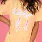 Floral Bow Tee