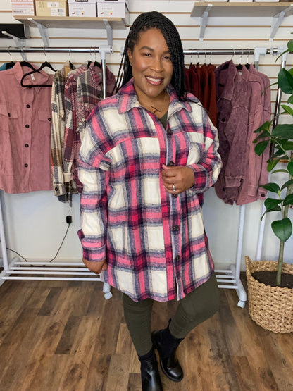 Magenta Shacket