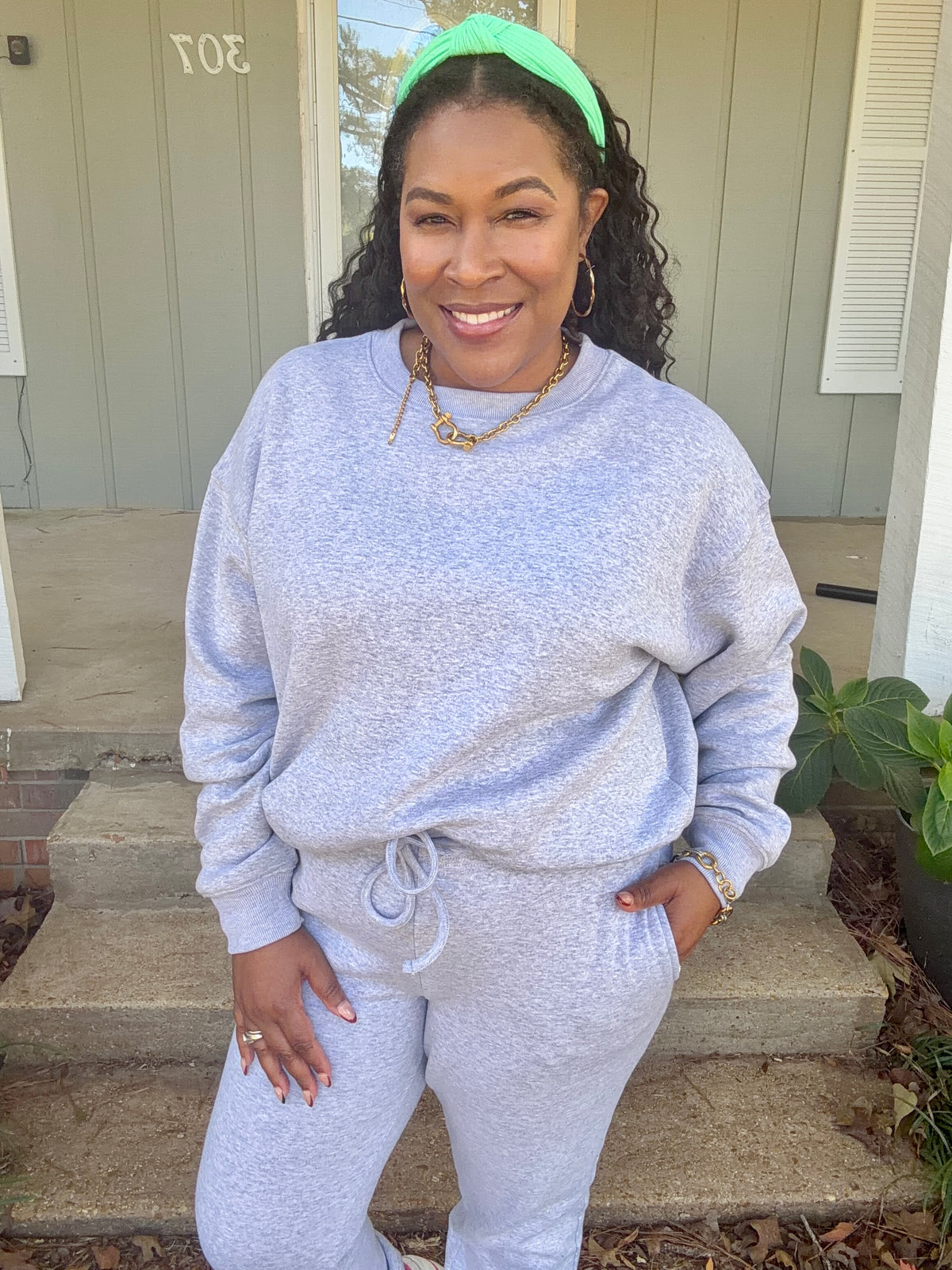 Gray Jogger Set