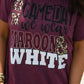 On Game Days We Wear Maroon and White Tee