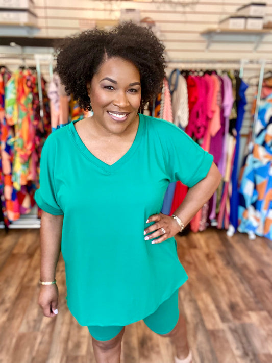 Kelly Green Biker Set (S-XL)