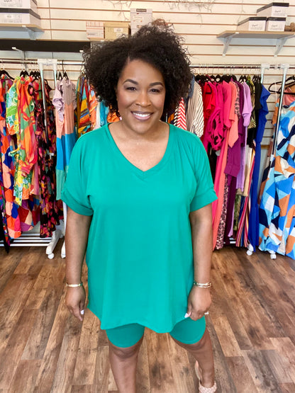 Kelly Green Biker Set (S-XL)