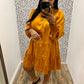 Copper Satin Dress