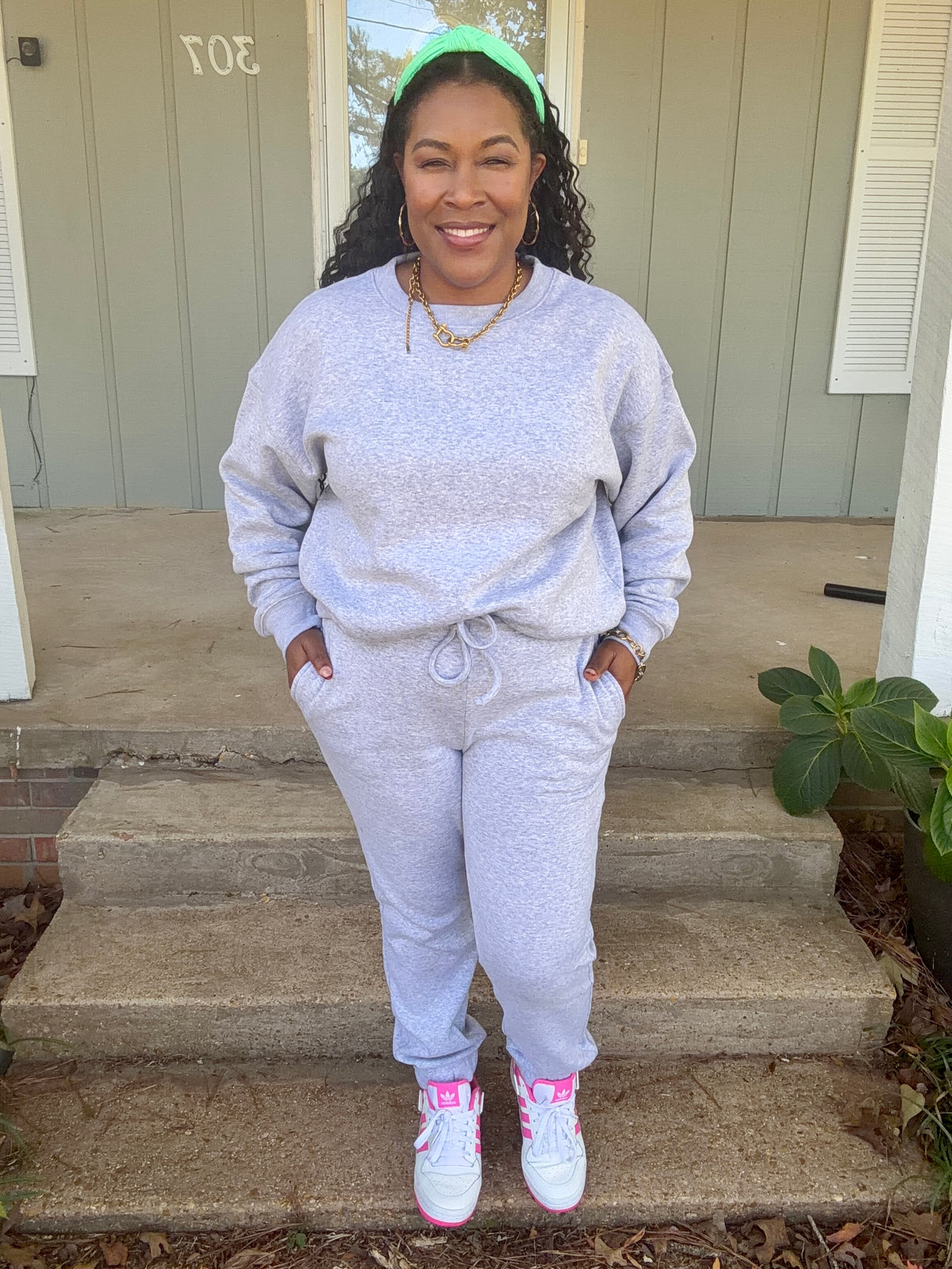 Gray Jogger Set