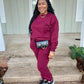 Burgundy Jogger Set