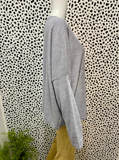 Gray Dolman Sweater