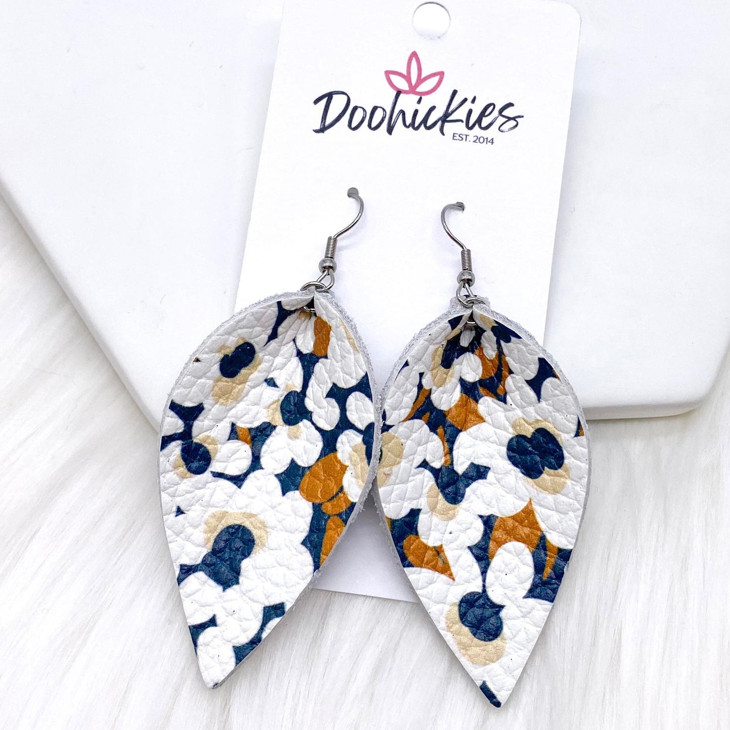 2.5" Fall Daisies Petal- Fall Earrings