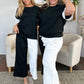 Preorder: Contrast Wide Leg Pants Set
