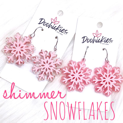 Layered Shimmer Snowflakes