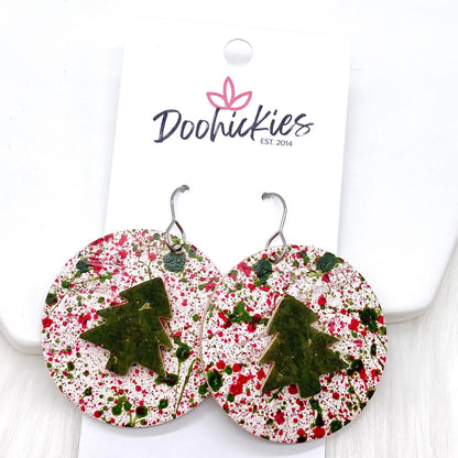 1.5" 3-D Trees on Paint Splatter