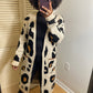 Cream Leopard Print Cardigan