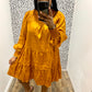 Copper Satin Dress