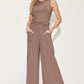 Preorder: Ribbed Tank & Wide Leg Pants Set