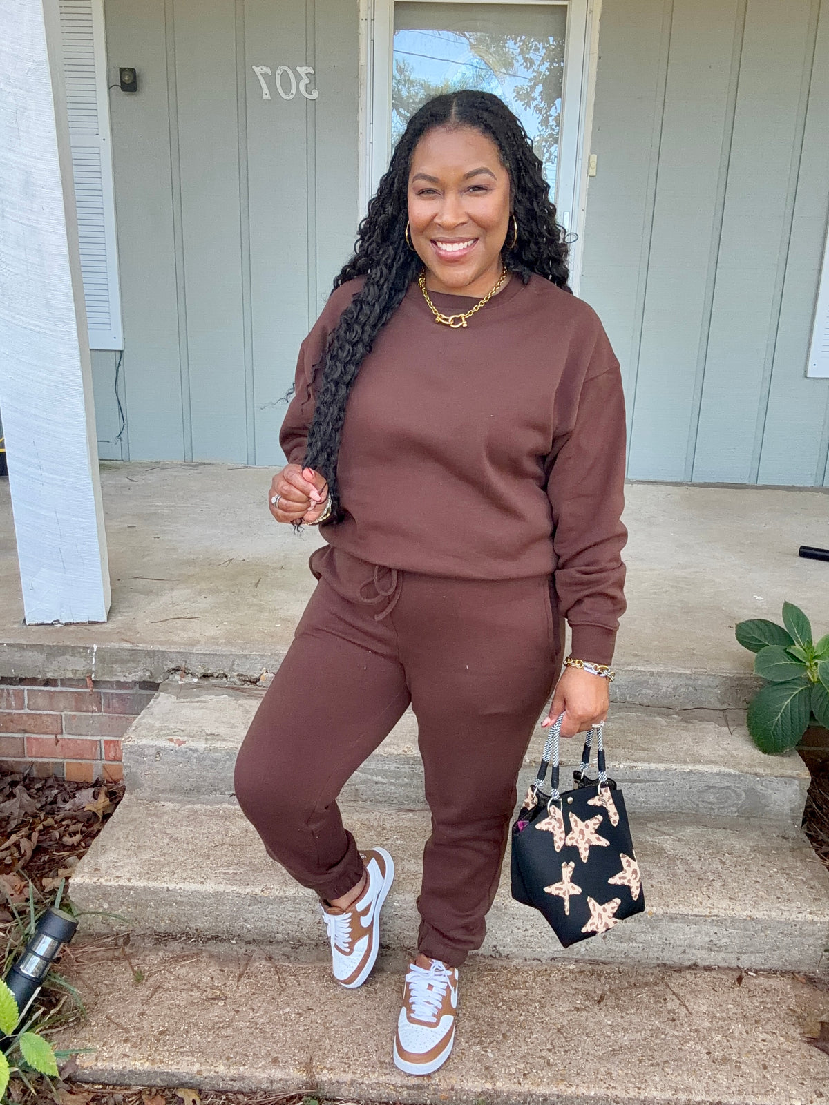 Brown Jogger Set