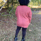 Rust Front Pocket Sweater