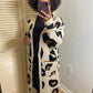 Cream Leopard Print Cardigan