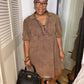 Brown Gauze Dress