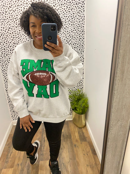 Green Game Day Sweatshirt