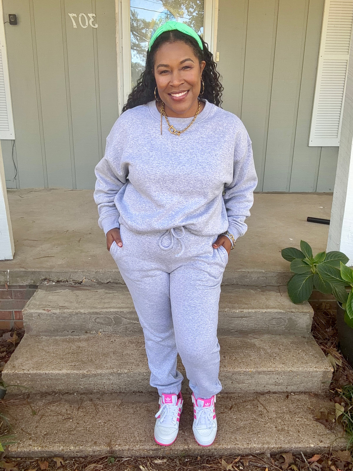 Gray Jogger Set