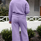 Preorder Textured Long Sleeve Top and Drawstring Pants Set