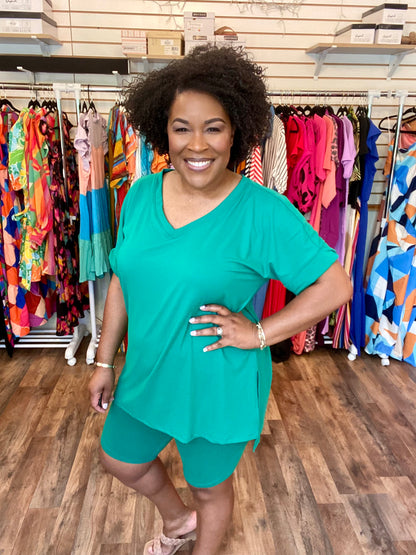 Kelly Green Biker Set (S-XL)