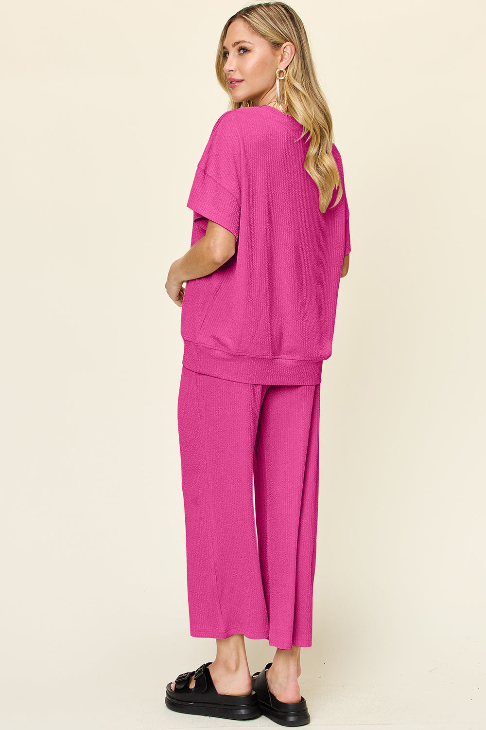 Pre-order: Textured Wide Leg Set