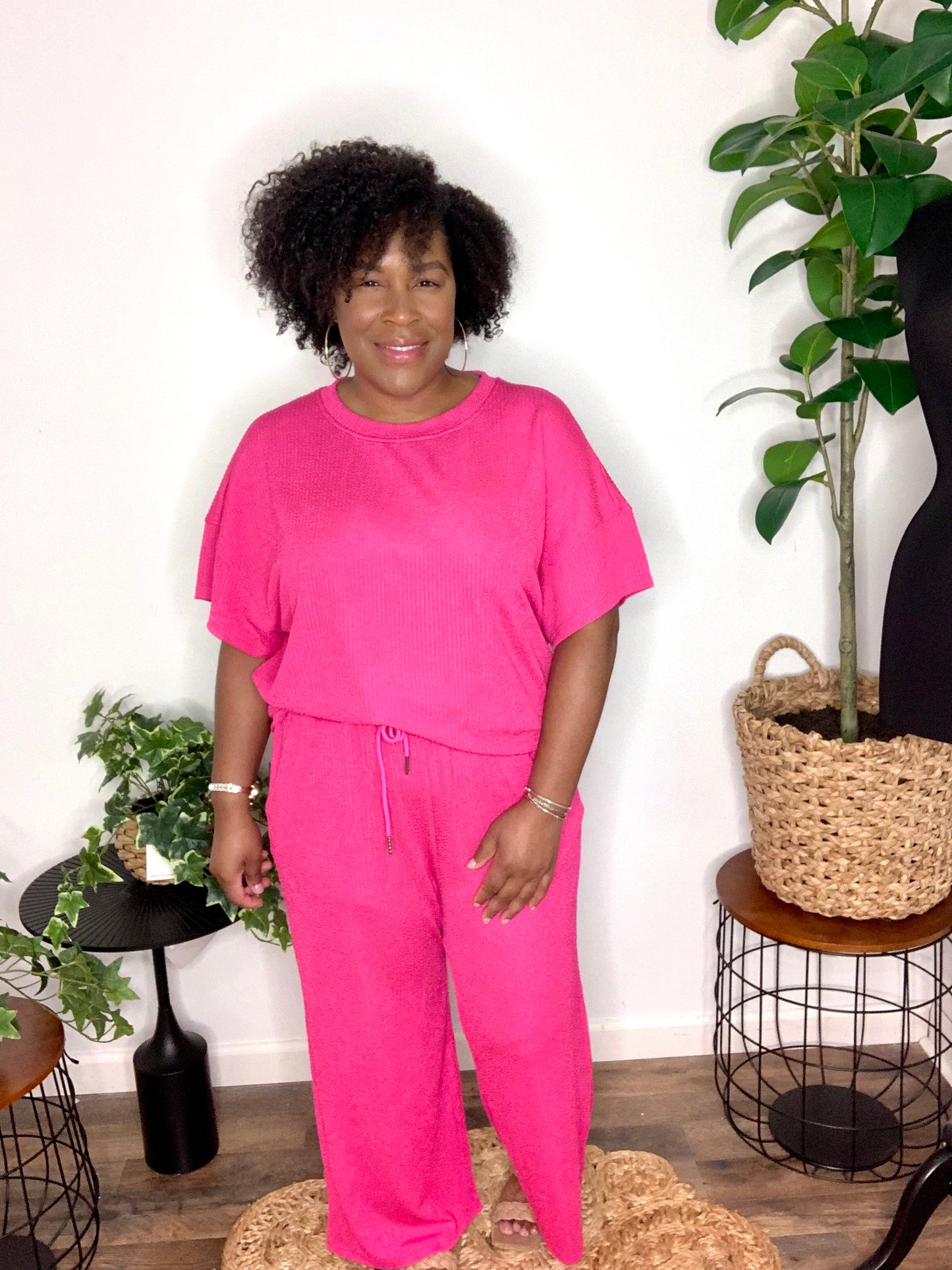 Pre-order: Textured Wide Leg Set