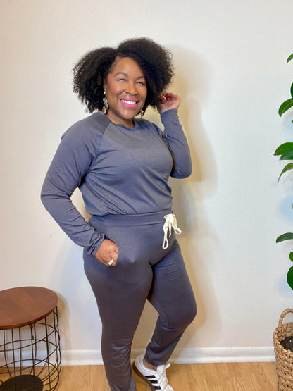 Gray Jogger Set