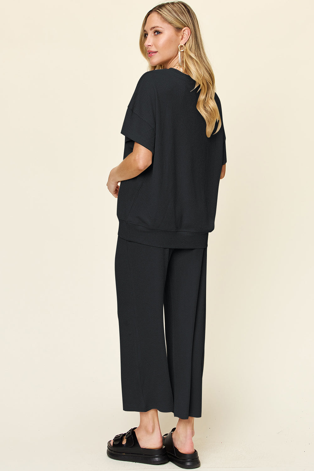Pre-order: Textured Wide Leg Set