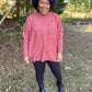 Rust Front Pocket Sweater