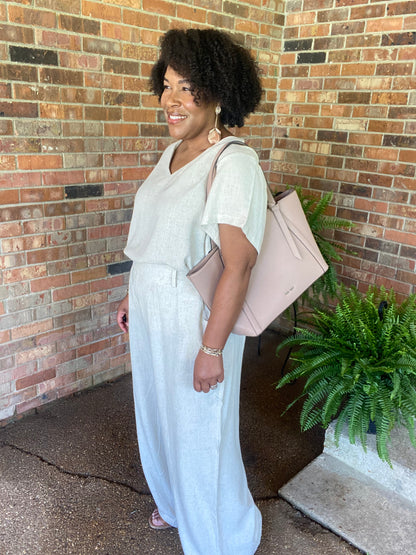 Beige Linen Set