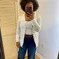 Ivory Snap Cardigan