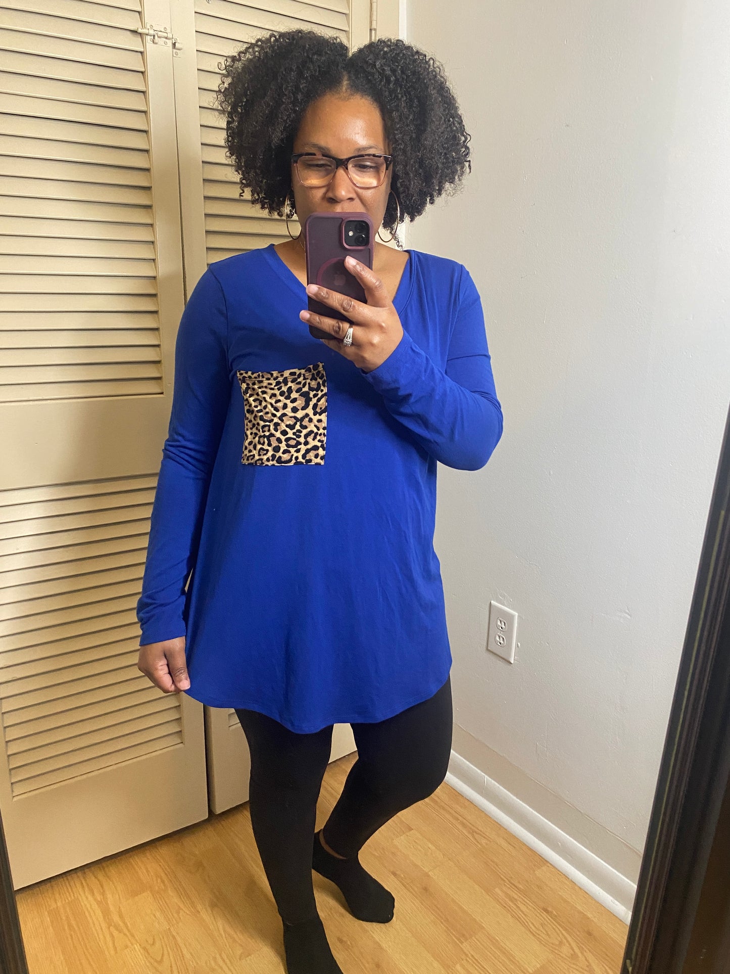 Blue  Leopard Pocket Set