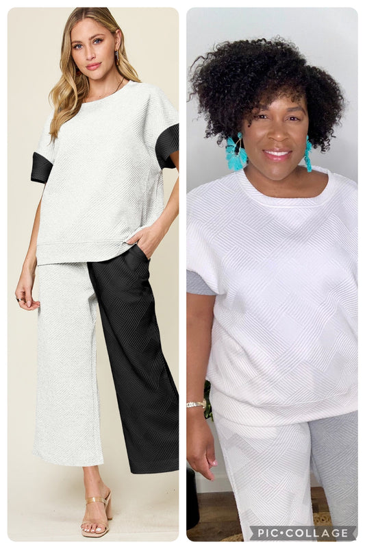 Preorder: Color Block Textured Set