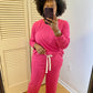 Hot Pink Jogger Set