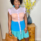 Tiered Color Block Dress