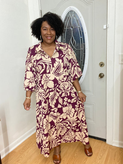 Floral Print Midi
