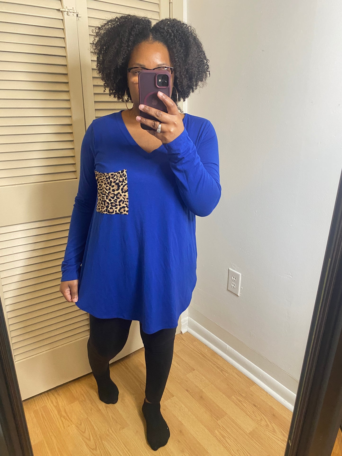 Blue  Leopard Pocket Set
