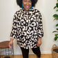 Black Leopard Top