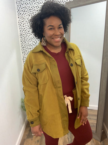 Olive Mustard Shacket