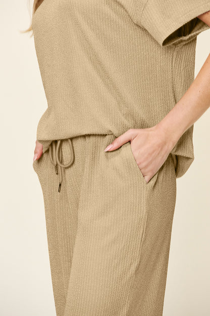 Pre-order: Textured Wide Leg Set